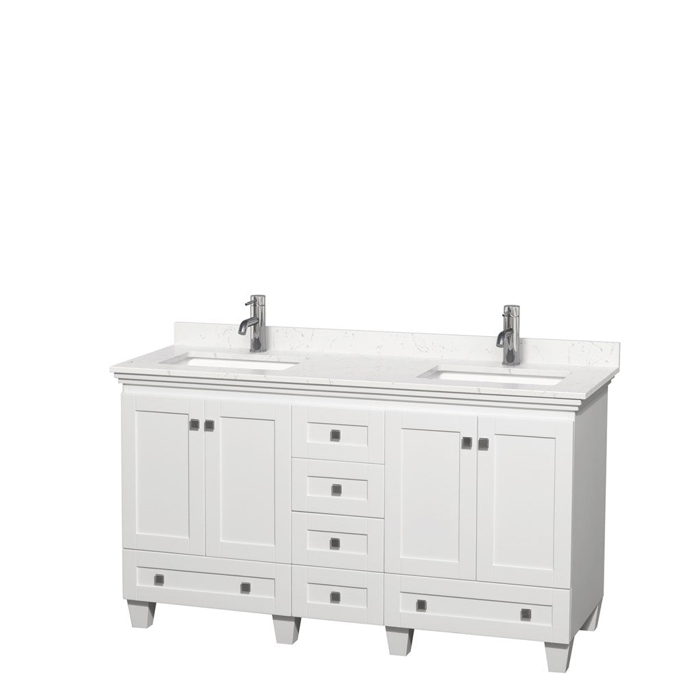 Lucy 72 Double Bathroom Vanity Set with Vessel Sinks - White  Beautiful  bathroom furniture for every home - Wyndham Collection